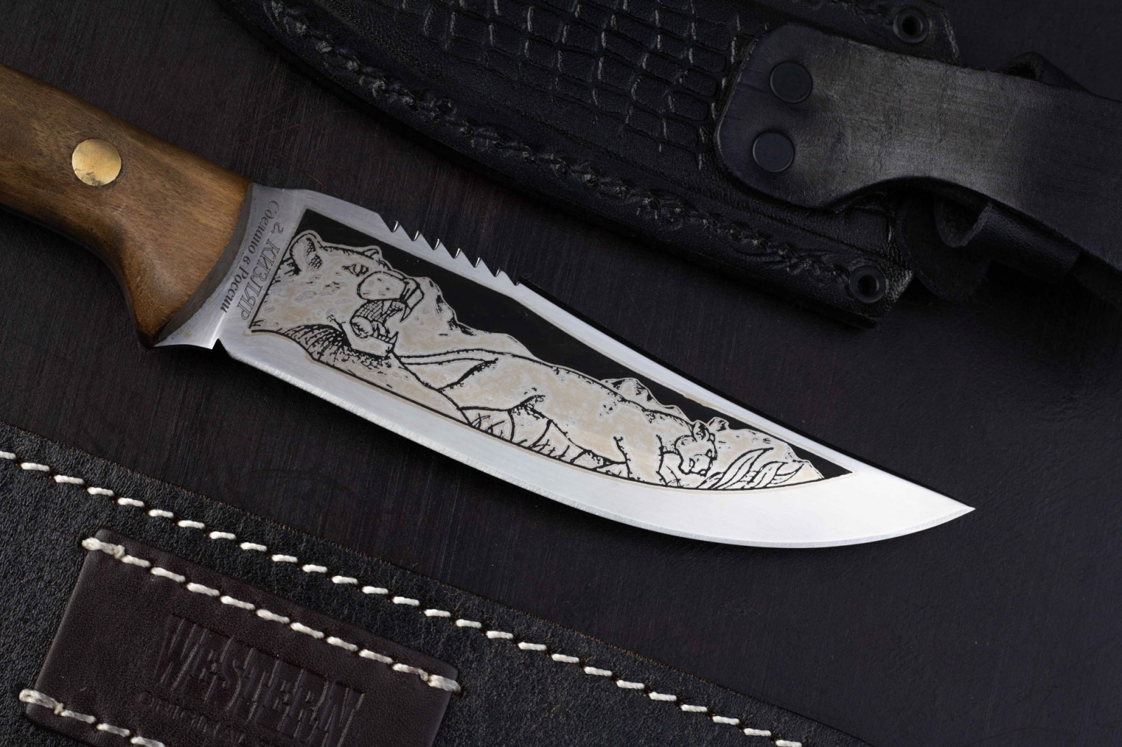 Нож Пума 65х13 клепанный Беркут Нож Пума 65х13 клепанный Беркут