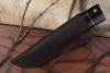 Нож Скинер ковка (х12мф,черный граб, розовая вставка) Стальные Бивни
