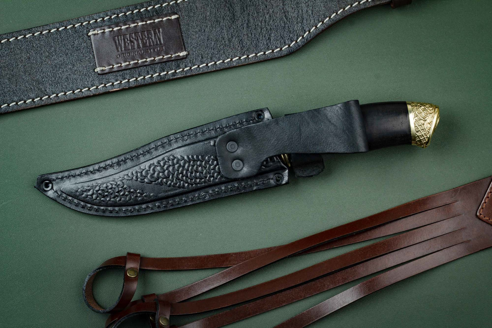 Нож Гюрза Х12 граб/латунь Беркут Кизляр