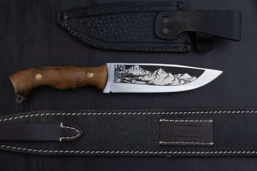 Нож Хазар - орех 65Х13 Беркут Кизляр