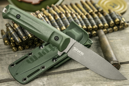 Нож Sturm PGK Tacwash Olive Kraton