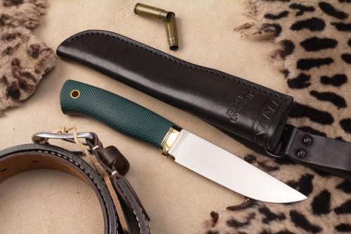 Нож Гризли Эксперт N690 изумруд конвекс Южный Крест