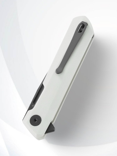 Нож Bestechman Dundee grey titanized сталь D2, рукоять White G10