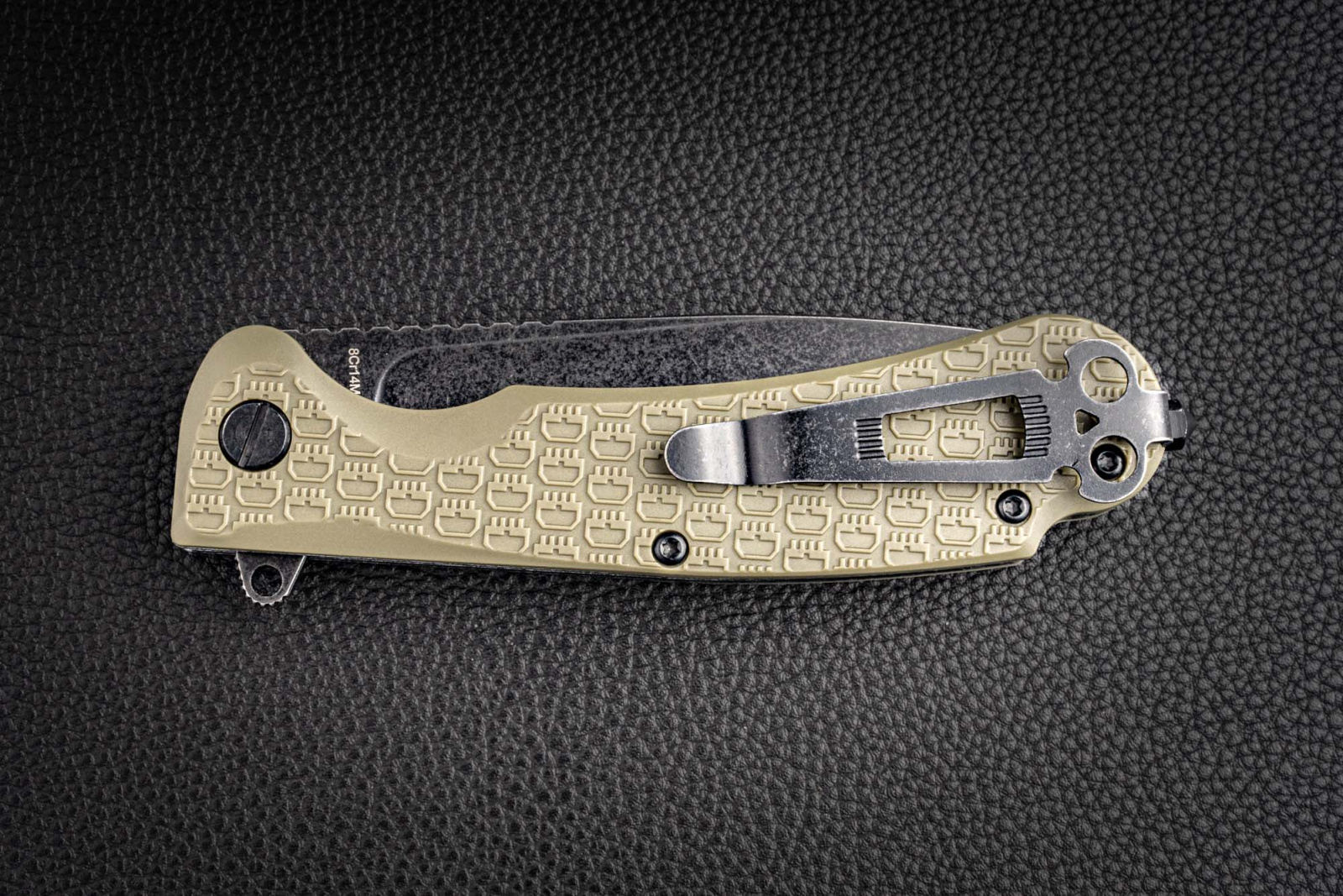 Нож Wocket blackwash WKFRNOLBW сталь 8Cr14MoV рукоять Olive FRN