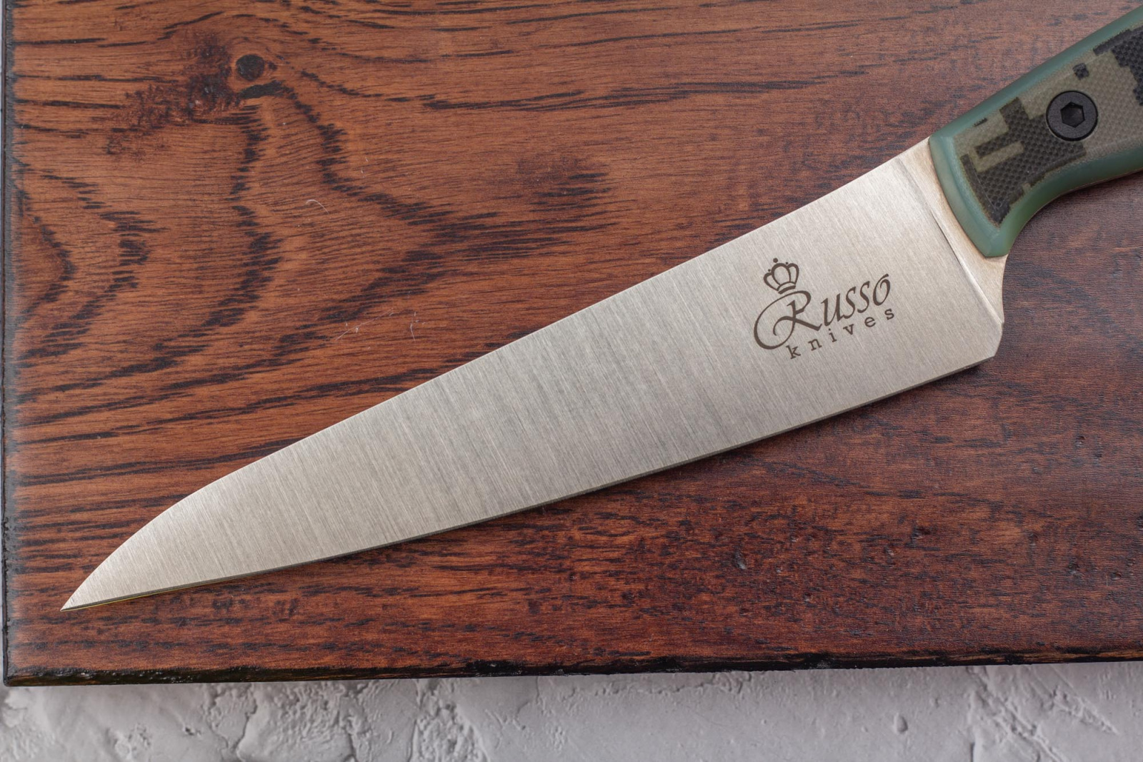 Нож кухонный alexander S N690 Camo G10 Russo Knives