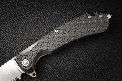 Складной нож Daggerr Wocket serrated stonewash черный Складной нож Daggerr Wocket serrated stonewash черный