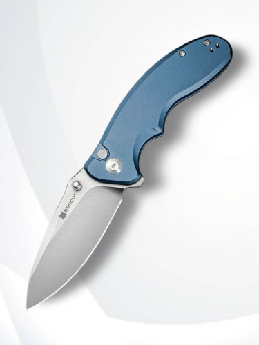 Складной нож Sencut Cybrix satin сталь 9Cr18MoV, рукоять Blue Aluminum