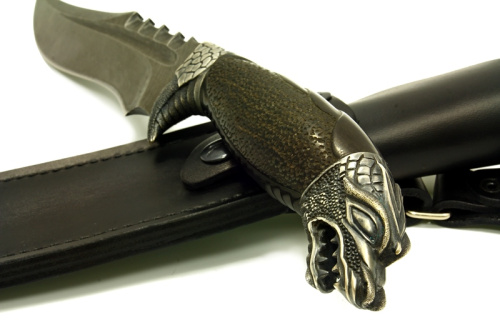 Нож Дракон Сталь Дамаск Нож Дракон Сталь Дамаск