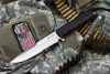 Нож Alpha AUS-8 Stonewash Serrated Kraton