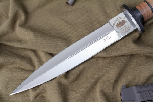 Нож КО-2 Дерево/Кожа с символикой ГРУ Нож КО-2 Дерево/Кожа с символикой ГРУ