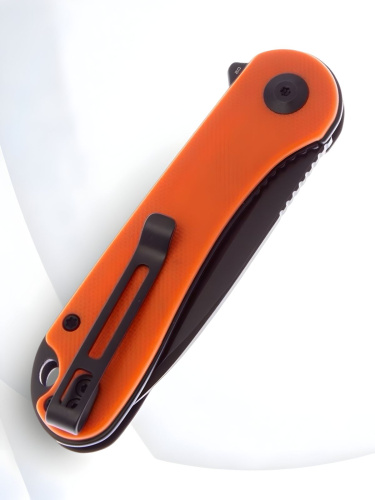 Складной нож CIVIVI Elementum Blackwash сталь D2, рукоять Orange G10 Складной нож CIVIVI Elementum Blackwash сталь D2, рукоять Orange G10