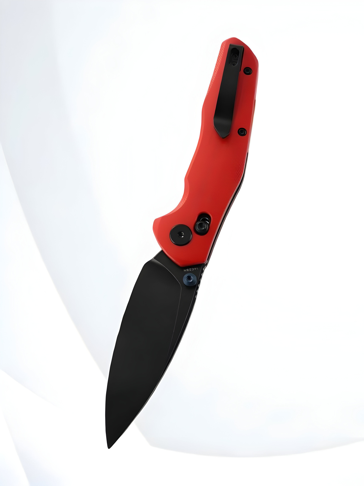 Нож Bestechman Ronan Black Titanized Stonewash сталь 14C28N, рукоять Red G10