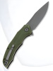 Складной нож Petrified Fish Hairtail dark stonewash сталь K110, рукоять Green Micarta