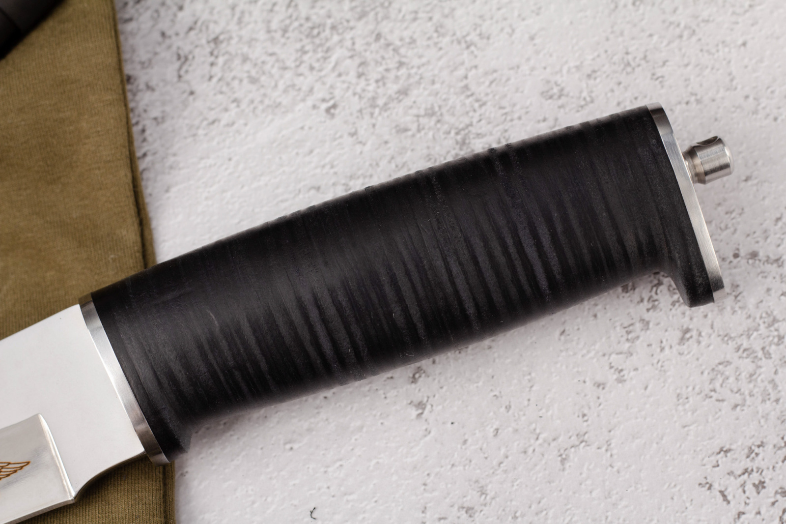 Нож Ш-5 Барс Дерево/Кожа  с символикой МВд Кизляр