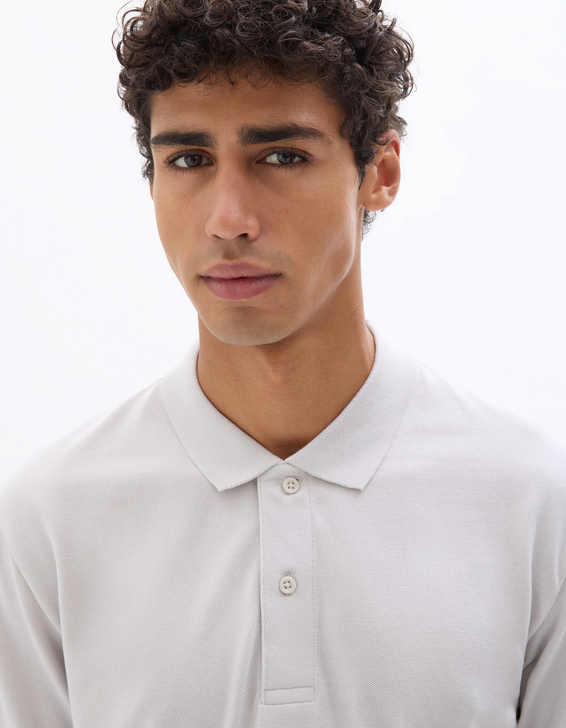 Рубашка-поло из хлопка с пике Celio