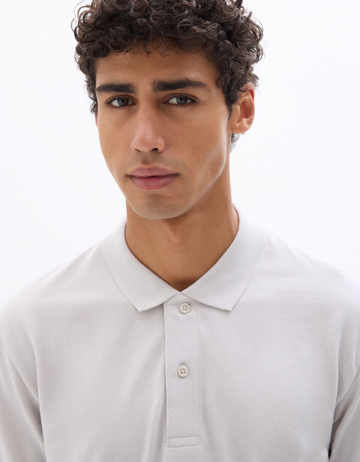 Рубашка-поло из хлопка с пике Celio