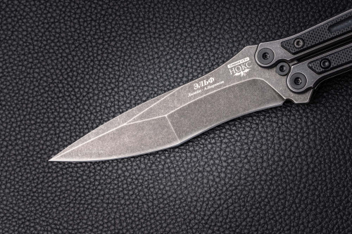 Нож складной Эльф D2 204-500401.рукоять G-10 (black)