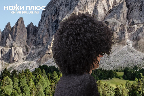 Папаха кавказская козья черная