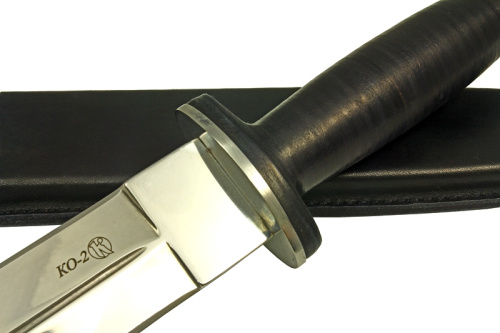 Нож КО-2 Дерево/Кожа Полированный Нож КО-2 Дерево/Кожа Полированный