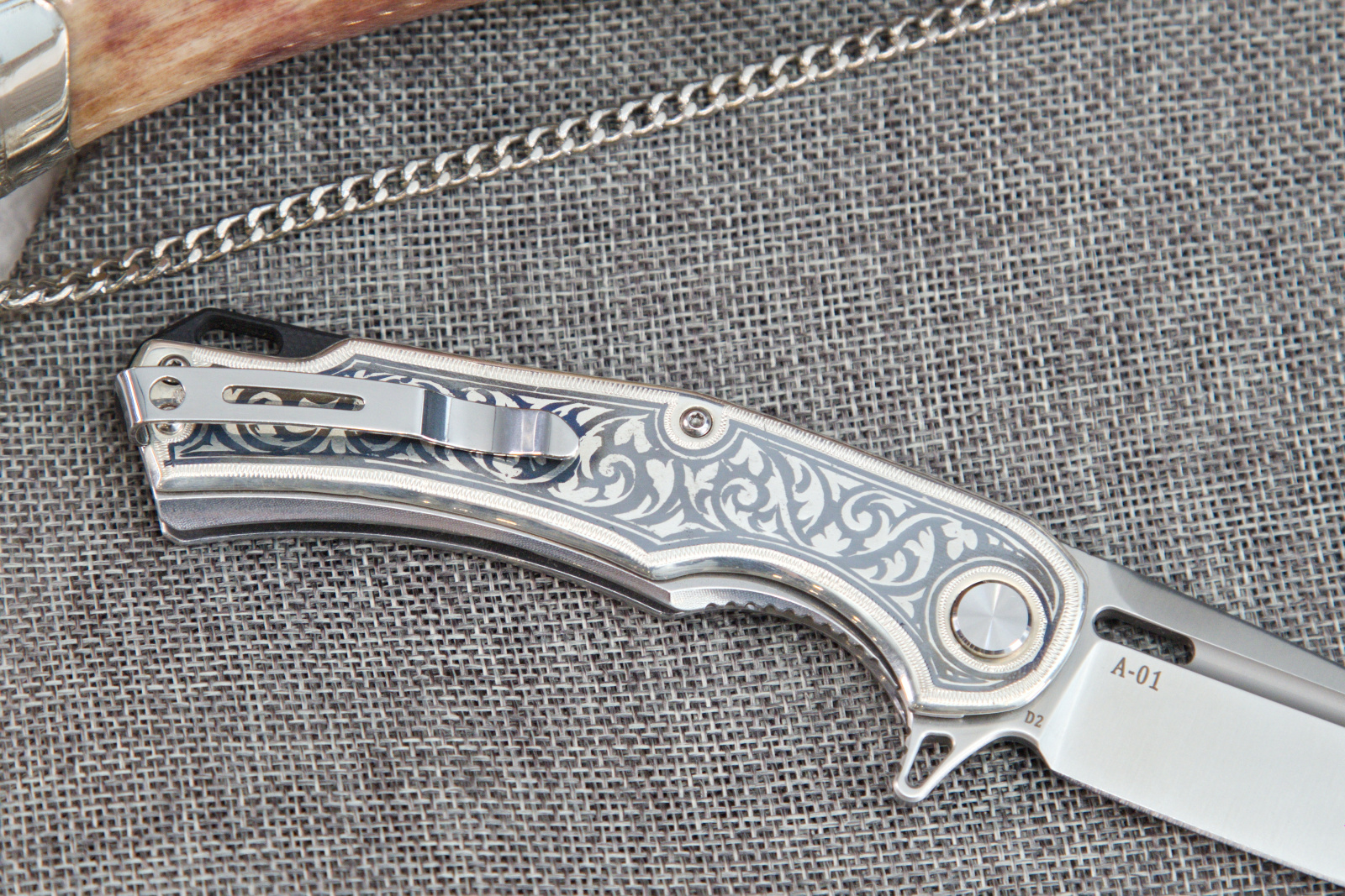 Нож складной ТДК А-01 Серебро