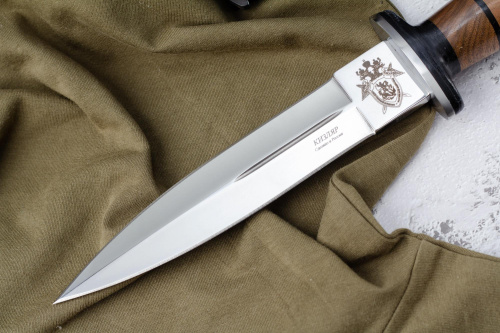 Нож КО-1 Дерево/Кожа  с символикой Следственного Комитета Кизляр Нож КО-1 Дерево/Кожа  с символикой Следственного Комитета Кизляр