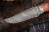 Нож Клык-2 насечка/дамаск Адамов