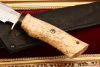 Нож Чибис (дамаск, карельская берёза)