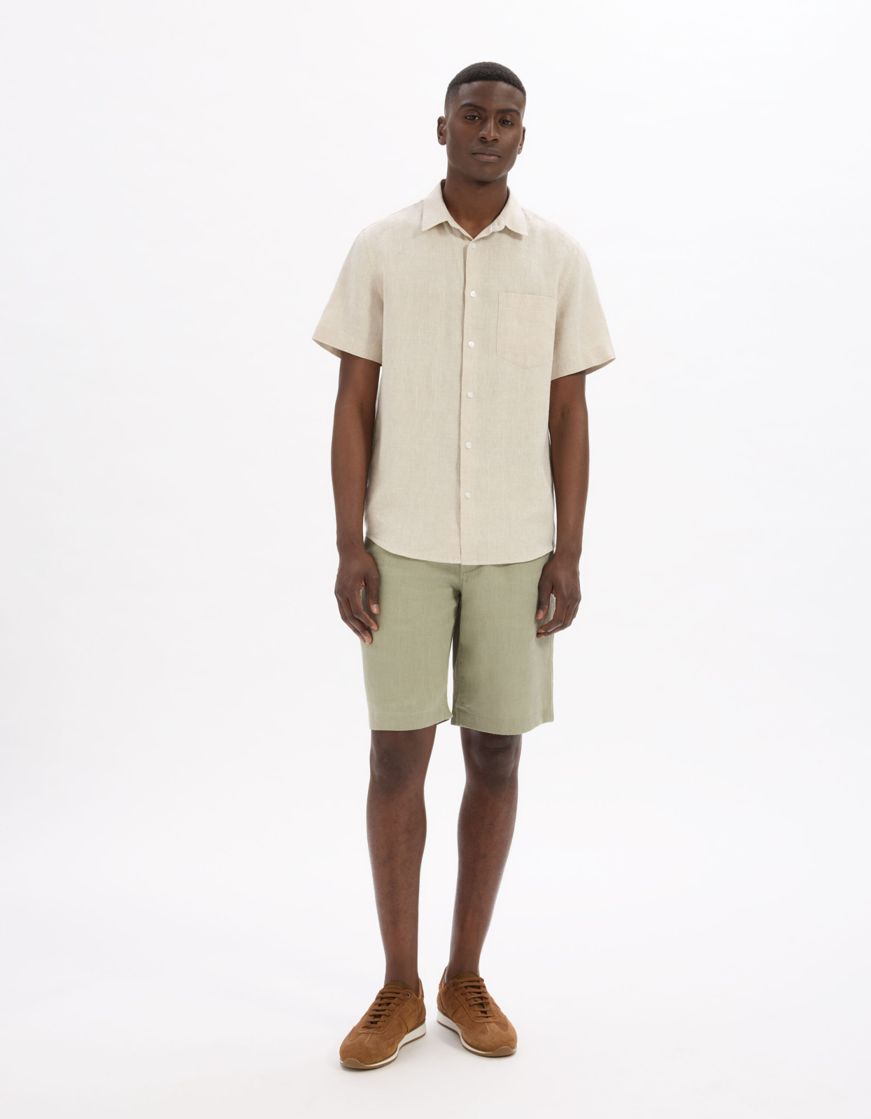 Сорочка -лён beige Cellio