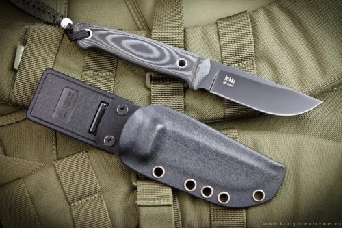 Нож Nikki AUS-8 Black Titanium