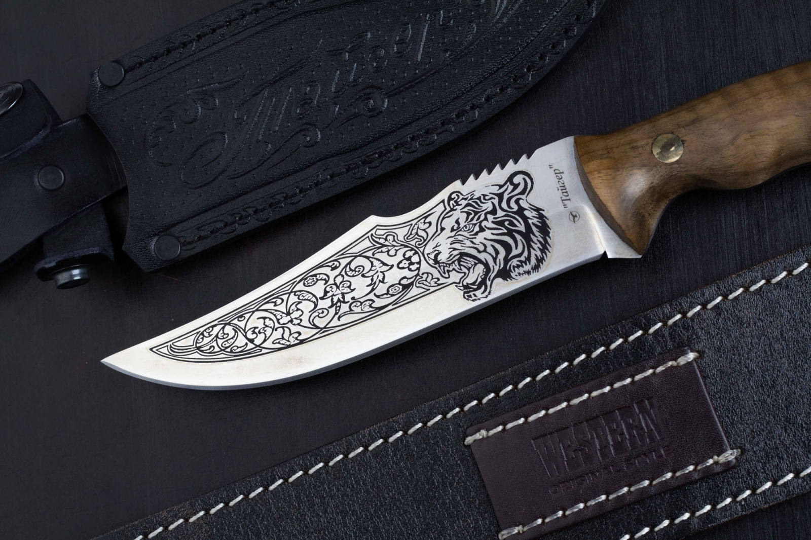 Нож Тайгер - 65Х13/орех Беркут Кизляр