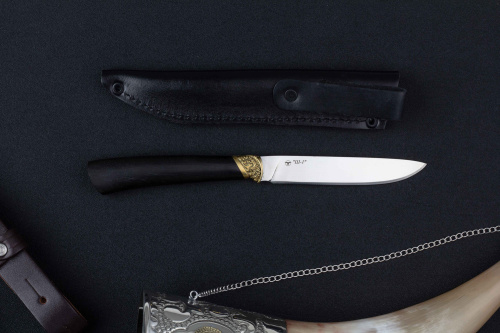 Нож Ш-1 65х13 латунь граб Беркут Кизляр