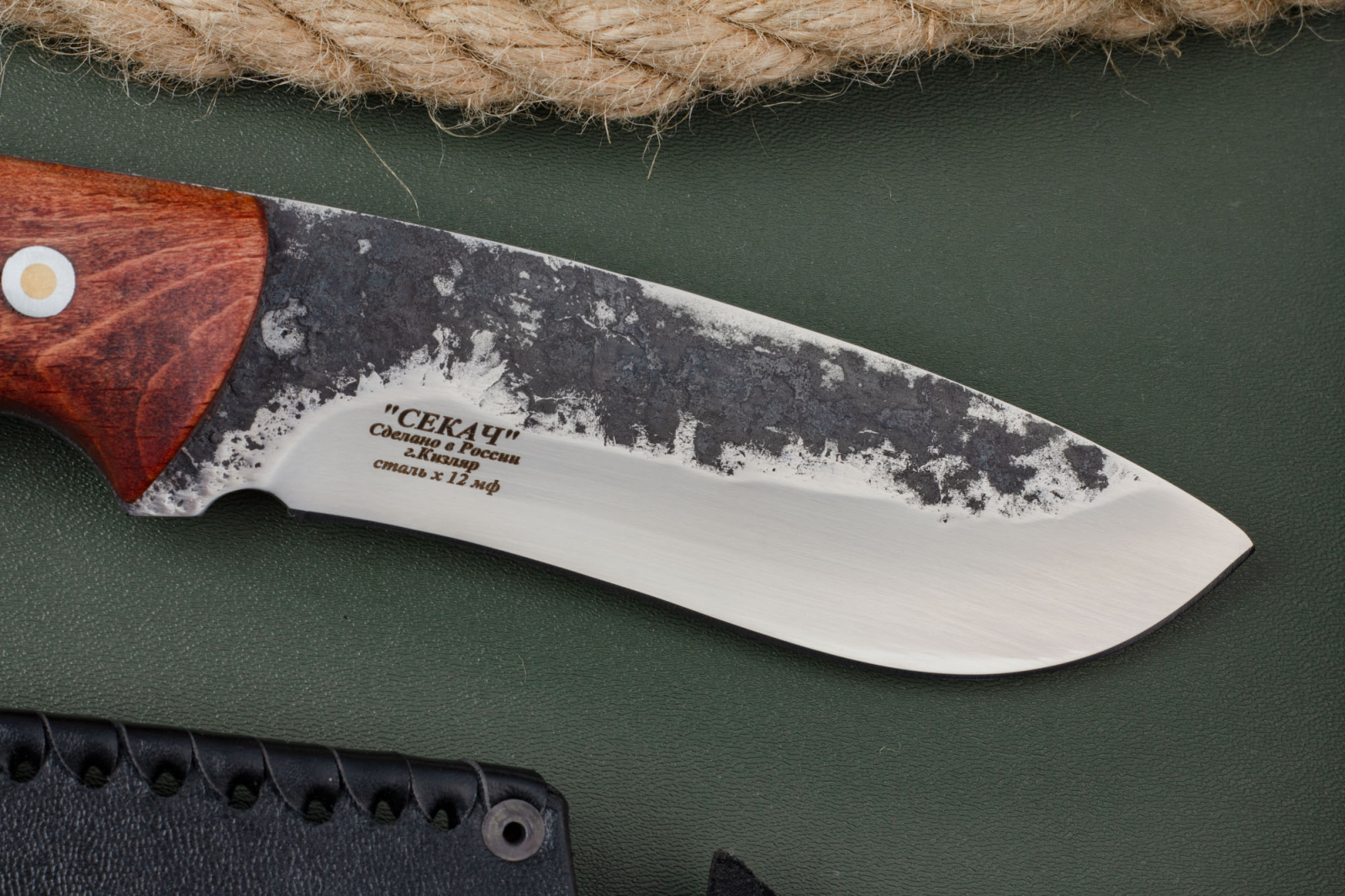 Нож Секач Х12мф накладные пляшки Блажко