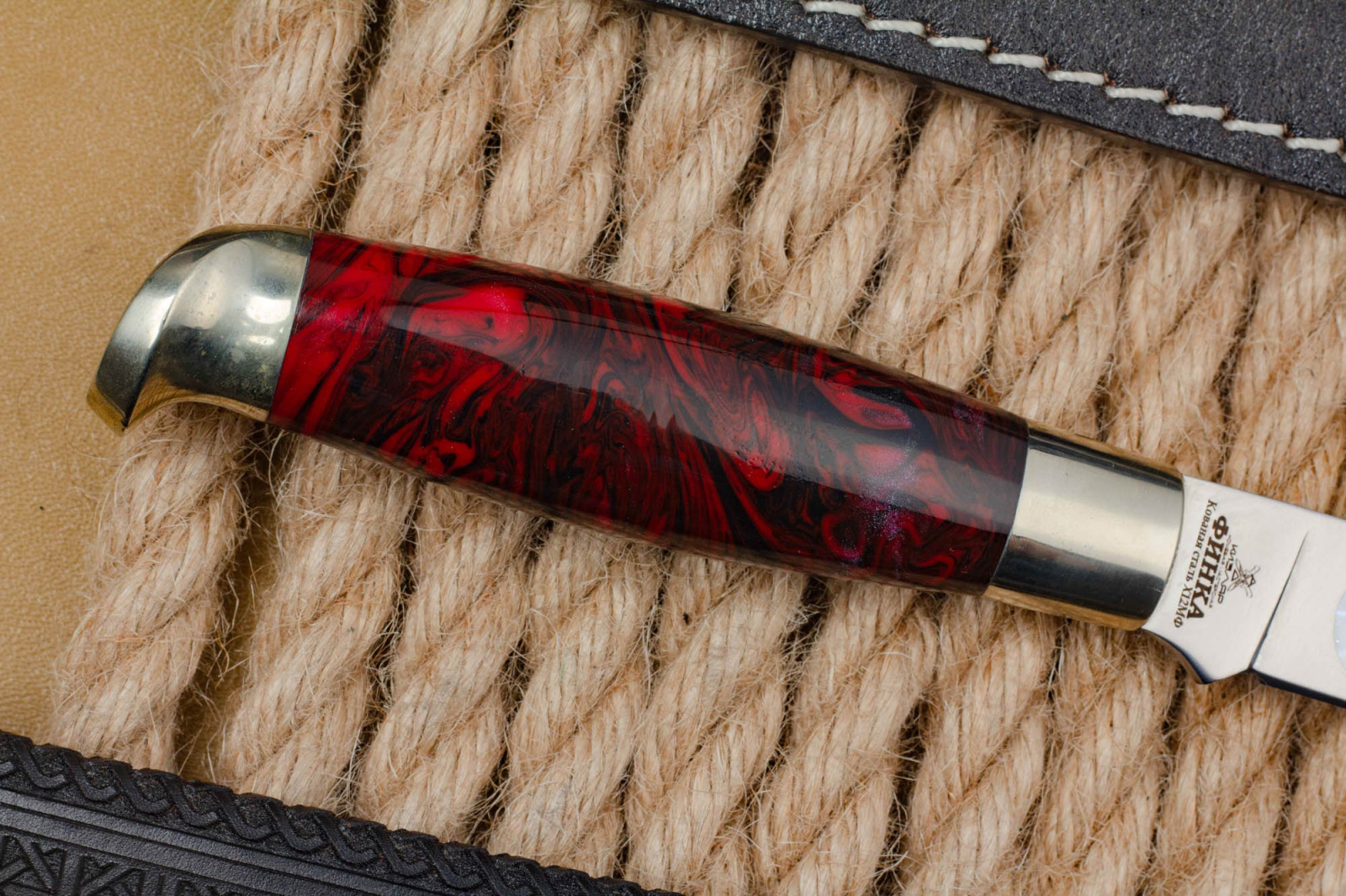 Нож Финка Х12МФ акрил Андреев