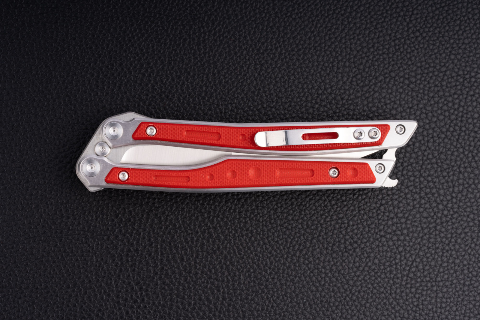 Нож складной Эльф D2 204-100401 рукоять G-10 (Red)