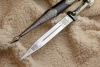 Кинжал джигит кожа/мельхиор Беркут