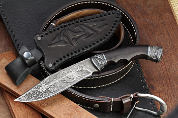 Нож Хищник - дамаск Блажко Кизляр