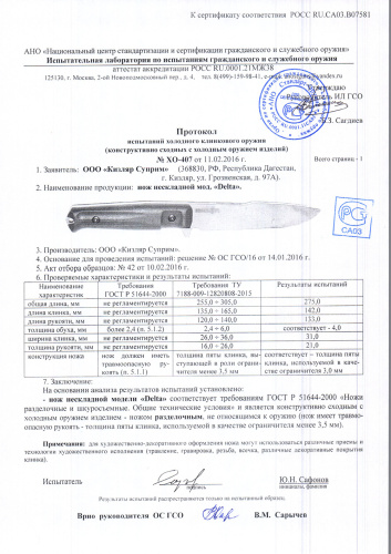 Нож Delta D2 v2 Black