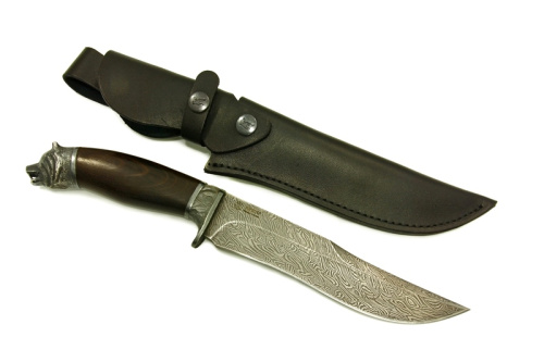 Нож Медведь Сталь Дамаск Нож Медведь Сталь Дамаск