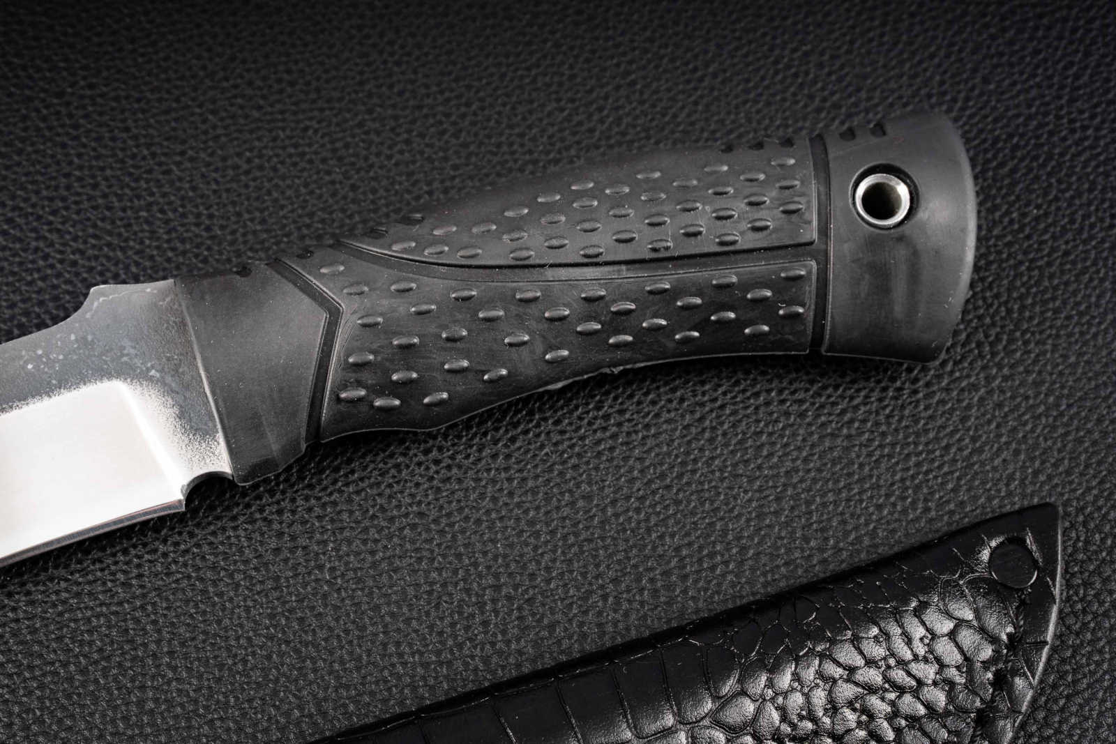 Нож Патриот AUS-8 эластрон черный Андреев