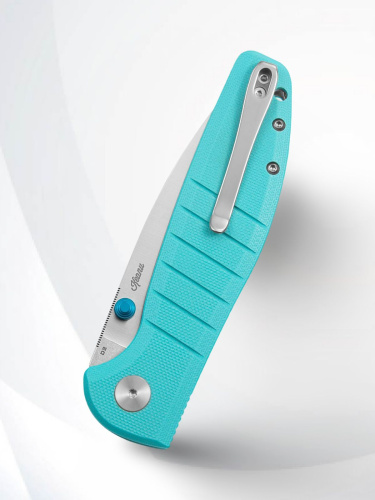 Нож Bestechman Goodboy Grey Satin сталь D2, рукоять Blue G10