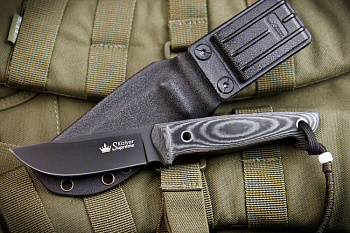 Нож Nikki AUS-8 Black Titanium