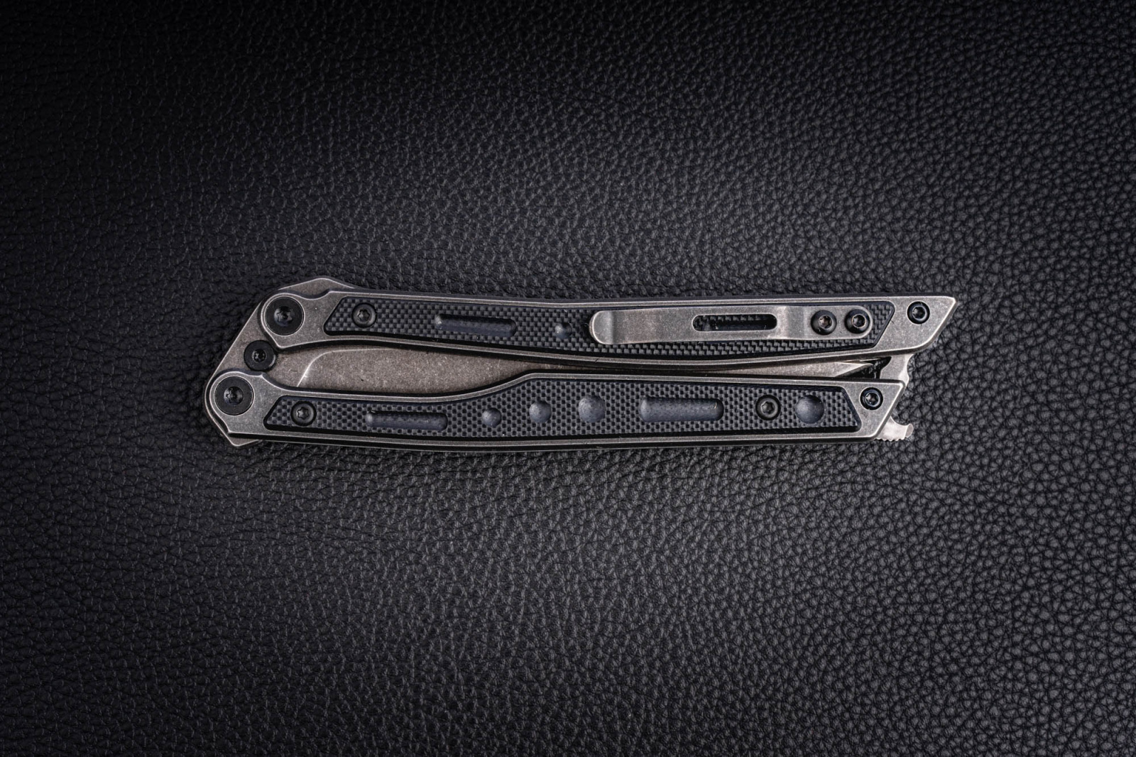 Нож складной Эльф D2 204-500401.рукоять G-10 (black)