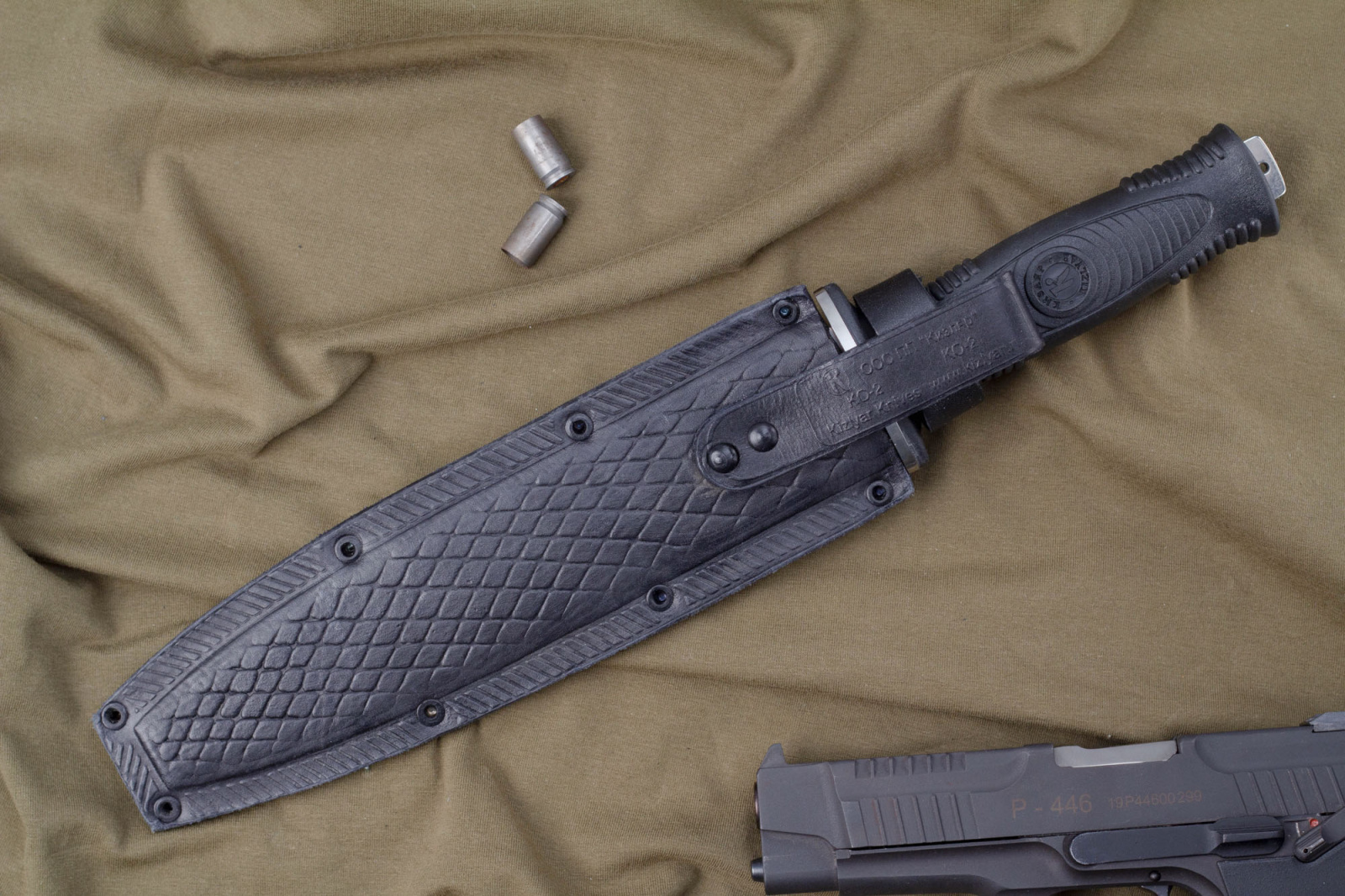 Нож КО-2 Полированный  с символикой Вооруженных сил Нож КО-2 Полированный  с символикой Вооруженных сил