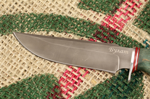 Нож Турист 2 (Булат, стабилизированная карельская берёза)