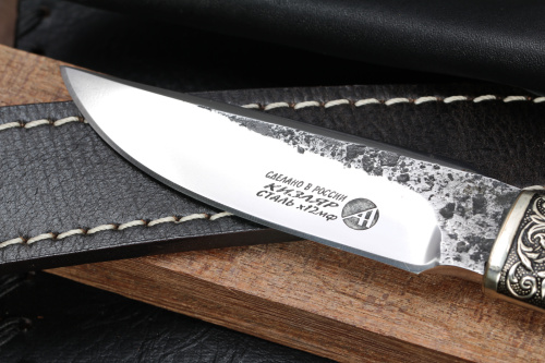 Нож Грибник Х12МФ/мельхиор Блажко