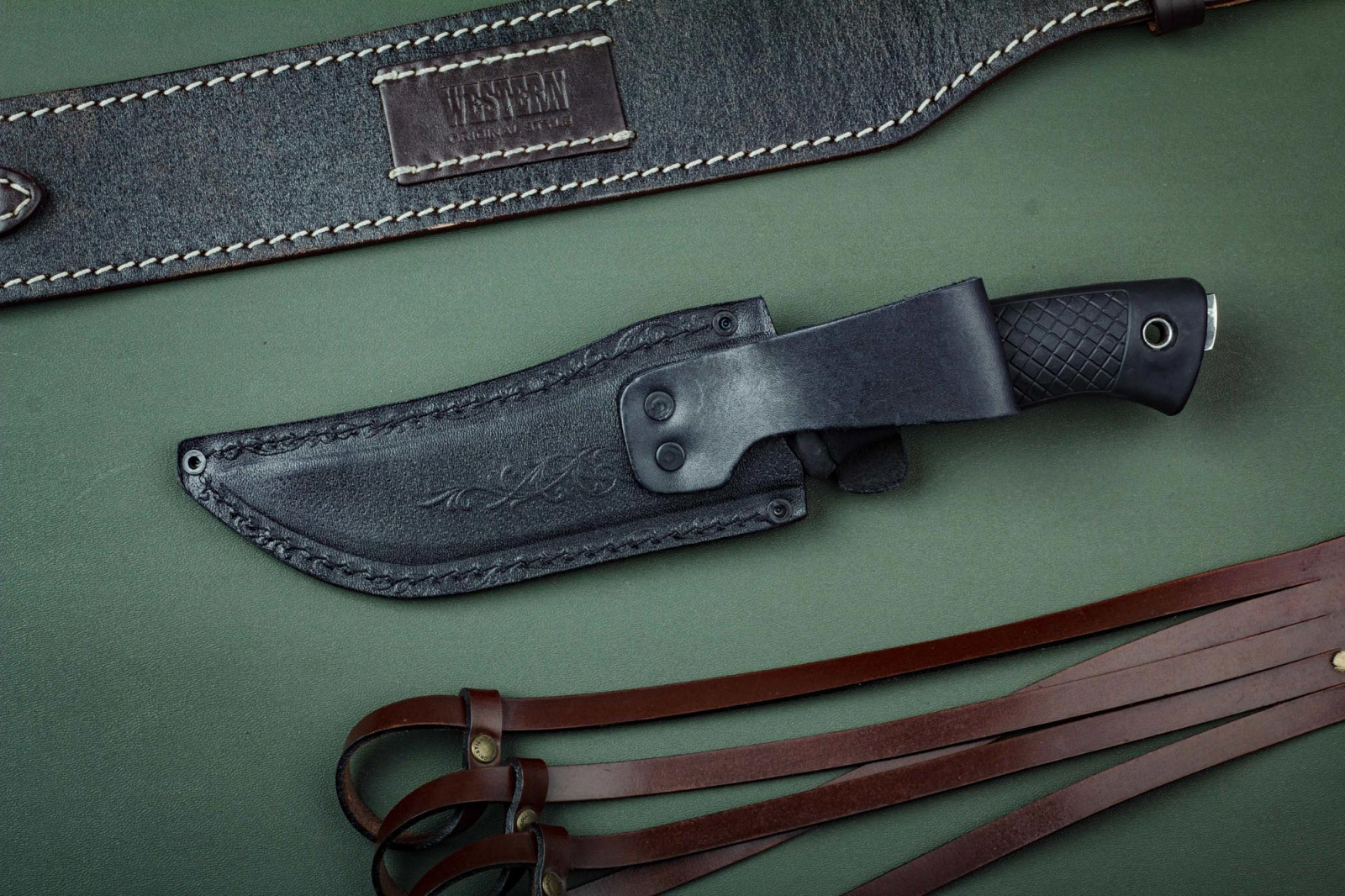 Нож Ястреб х12 резина Беркут