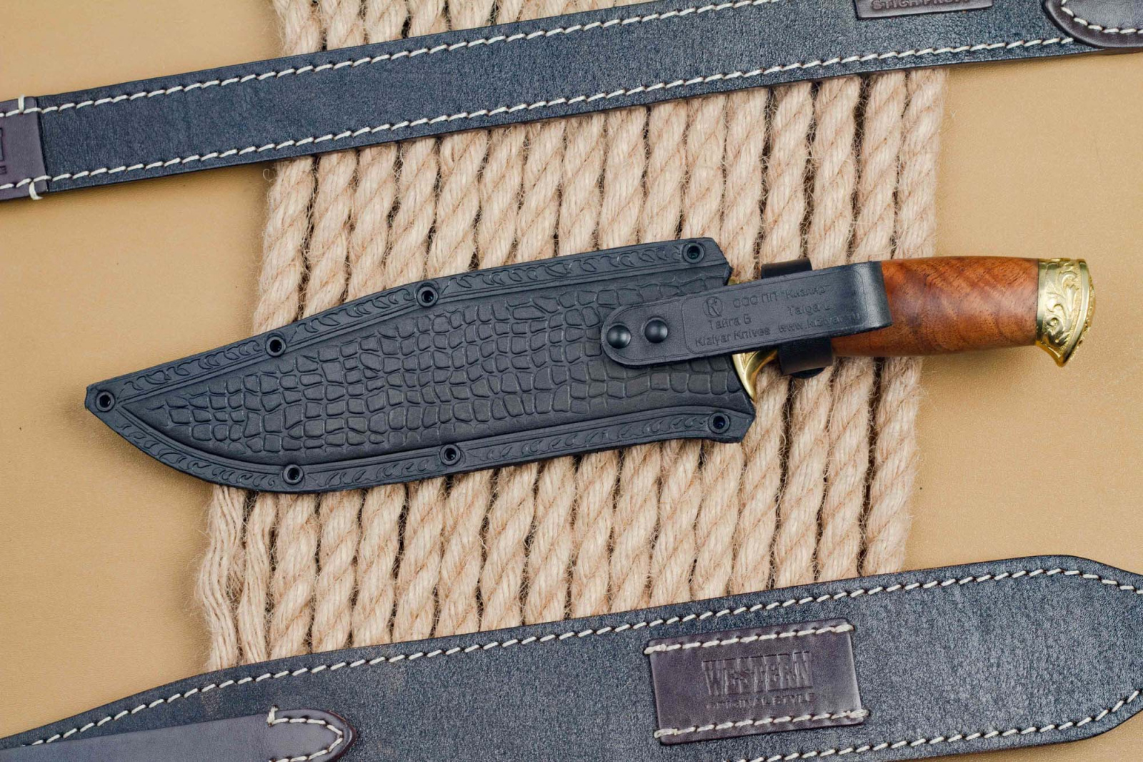 Нож Тайга Большая Латунь