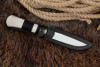 Нож Восток дамаск рог/граб Адамов