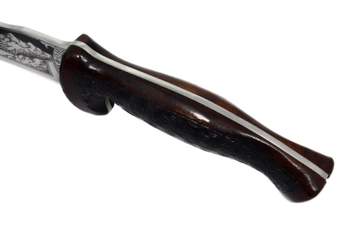 Нож Грифон - жженый орех Поиск Кизляр