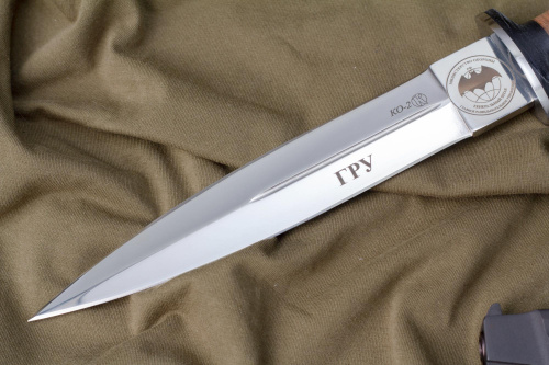 Нож КО-2 Дерево/Кожа с символикой ГРУ Нож КО-2 Дерево/Кожа с символикой ГРУ